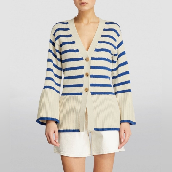 Toteme Signature Striped Cardigan XXS - NWOT - Picture 2 of 12